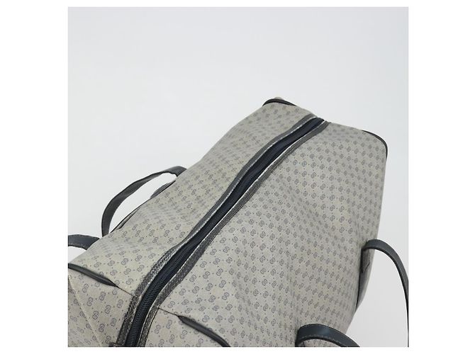 Borsa Boston GUCCI Micro GG Supreme in PVC Blu Navy Oro 012 39 0079 Auth gh2157 D'oro - vista 6