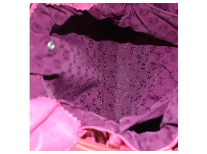 Borsa a tracolla LOEWE Flamenco in pelle rosa argento Auth 192107A - vista 25