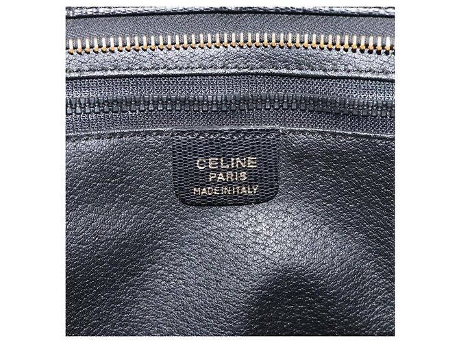 Céline CELINE Clutch Bag Leder Schwarz Gold Auth ep15100 Golden - Ansicht 18