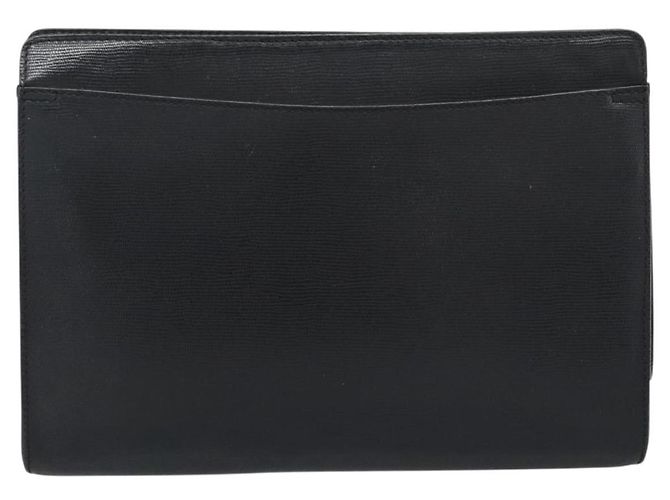 Céline CELINE Clutch Bag Leder Schwarz Gold Auth ep15100 Golden - Ansicht 2