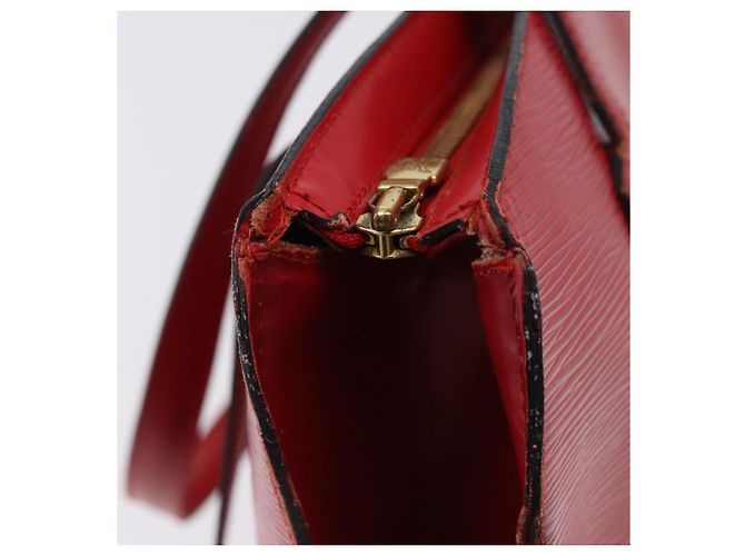 LOUIS VUITTON Epi Saint Jacques Borsa a Spalla Rossa M52277 LV Auth ka5323 Rosso - vista 10