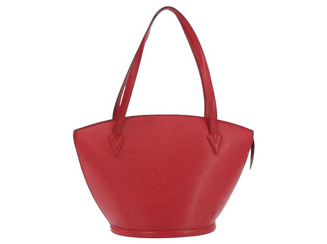 LOUIS VUITTON Epi Saint Jacques Borsa a Spalla Rossa M52277 LV Auth ka5323 Rosso - vista 13
