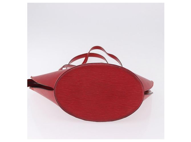 LOUIS VUITTON Epi Saint Jacques Borsa a Spalla Rossa M52277 LV Auth ka5323 Rosso - vista 6