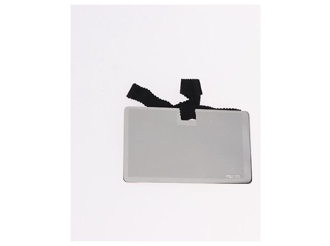Borsa a tracolla PRADA Robot Chain Saffiano Nero Argento Auth SW2638SM - vista 31
