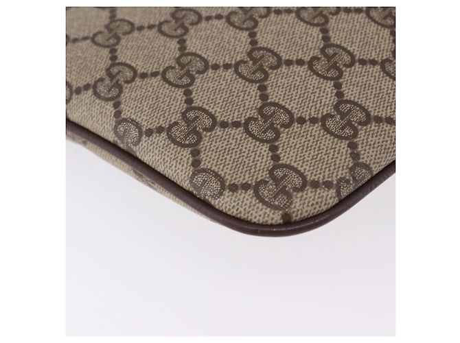 Borsa GUCCI GG Supreme Web Sherry Line in PVC Beige Oro 904 02 047 Auth BA14476 D'oro - vista 15
