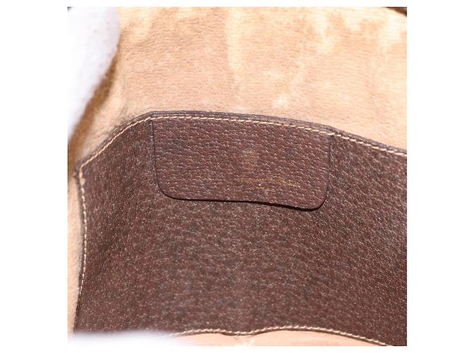 Borsa GUCCI GG Supreme Web Sherry Line in PVC Beige Oro 904 02 047 Auth BA14476 D'oro - vista 20