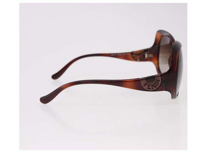Gafas de sol FENDI COLD INSERT Plástico Marrón Auth SW2609 Castaño - vista 7