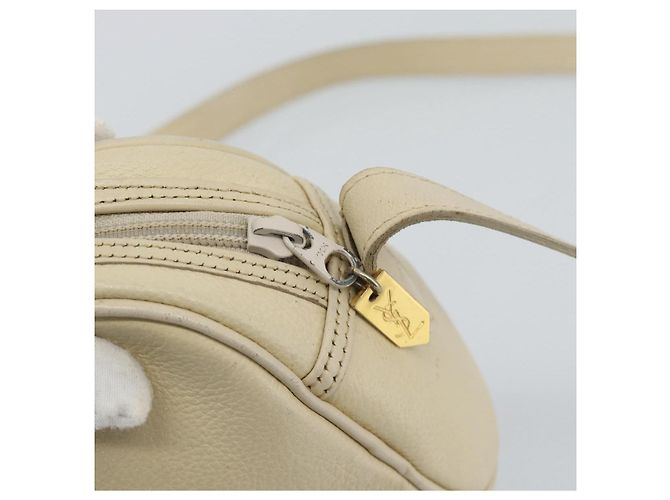Borsa a Spalla SAINT LAURENT in Pelle Avorio Oro Auth 192290 D'oro Crudo - vista 10