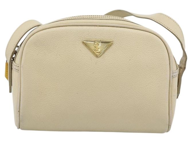 Borsa a Spalla SAINT LAURENT in Pelle Avorio Oro Auth 192290 D'oro Crudo - vista 13