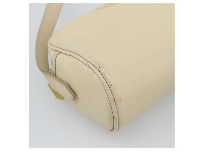 Borsa a Spalla SAINT LAURENT in Pelle Avorio Oro Auth 192290 D'oro Crudo - vista 14