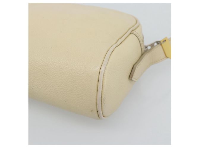 Borsa a Spalla SAINT LAURENT in Pelle Avorio Oro Auth 192290 D'oro Crudo - vista 15