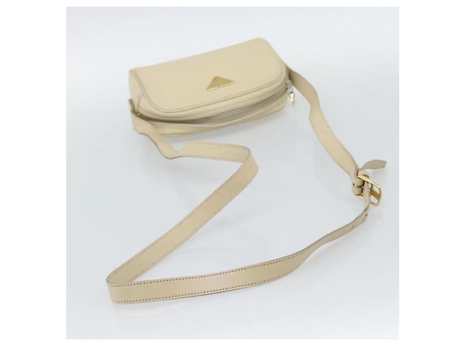 Borsa a Spalla SAINT LAURENT in Pelle Avorio Oro Auth 192290 D'oro Crudo - vista 7