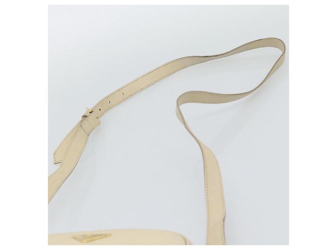Borsa a Spalla SAINT LAURENT in Pelle Avorio Oro Auth 192290 D'oro Crudo - vista 8