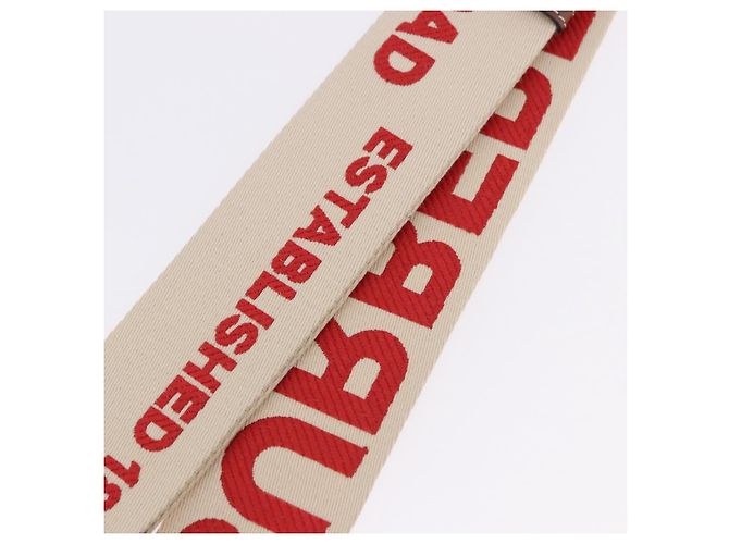 BURBERRY Shoulder Strap Canvas 36.2"" Beige Gold Auth 192166M Golden - view 10