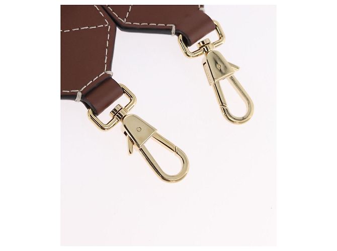 BURBERRY Shoulder Strap Canvas 36.2"" Beige Gold Auth 192166M Golden - view 3