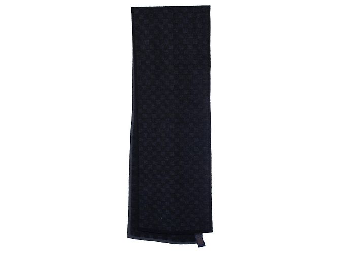 Louis Vuitton, sciarpa Neo petit damier in antracite Nero Grigio - vista 2