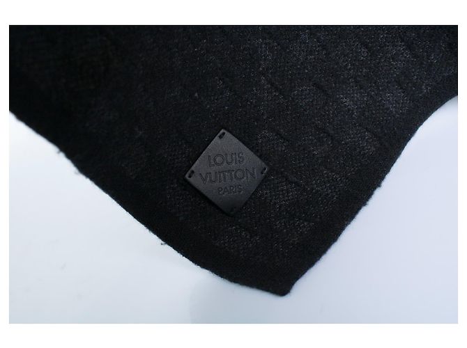 Louis Vuitton, sciarpa Neo petit damier in antracite Nero Grigio - vista 4