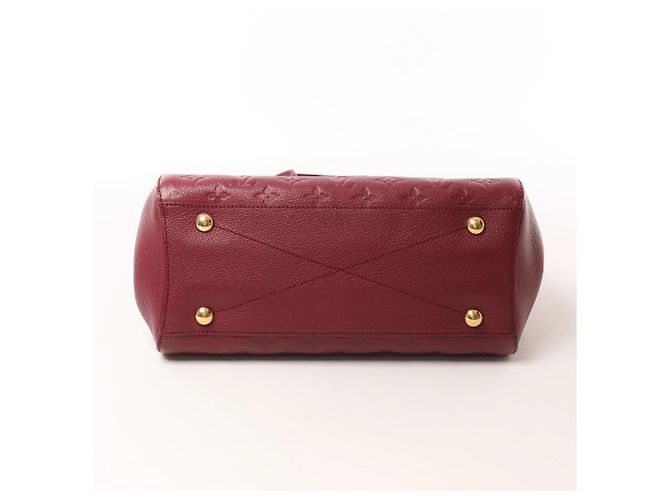 Borsa 2Way Louis Vuitton Montaigne MM Monogram Empreinte in Burgundy M43258 Bordò - vista 13