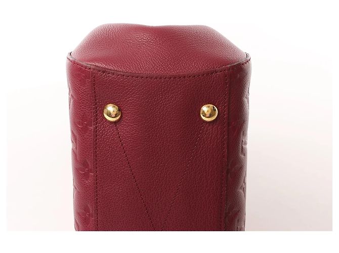 Borsa 2Way Louis Vuitton Montaigne MM Monogram Empreinte in Burgundy M43258 Bordò - vista 14