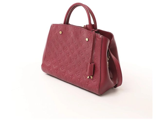 Borsa 2Way Louis Vuitton Montaigne MM Monogram Empreinte in Burgundy M43258 Bordò - vista 4