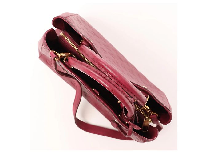 Borsa 2Way Louis Vuitton Montaigne MM Monogram Empreinte in Burgundy M43258 Bordò - vista 6