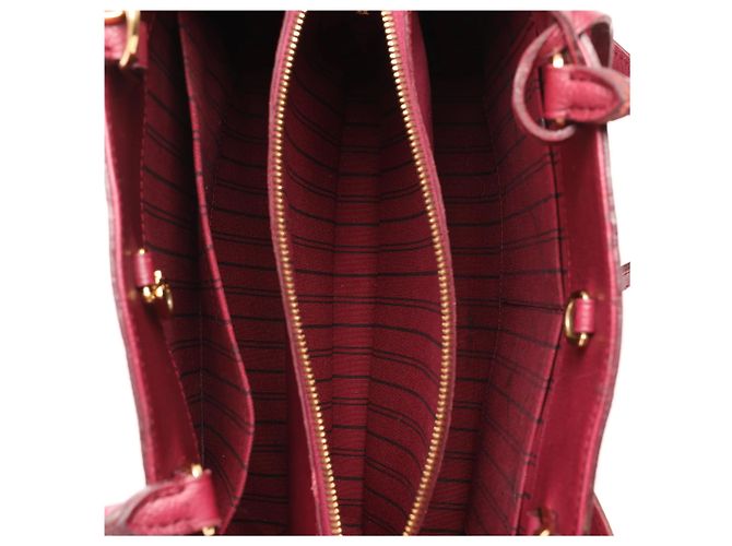 Borsa 2Way Louis Vuitton Montaigne MM Monogram Empreinte in Burgundy M43258 Bordò - vista 8
