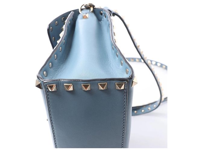Valentino Garavani Borsa 2Way Rockstud Valentino in blu Beige - vista 14