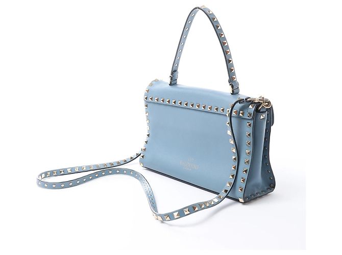 Valentino Garavani Borsa 2Way Rockstud Valentino in blu Beige - vista 2