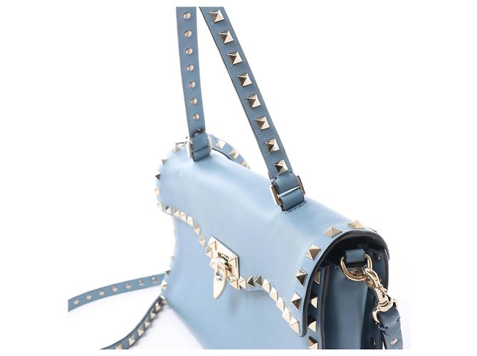 Valentino Garavani Borsa 2Way Rockstud Valentino in blu Beige - vista 5