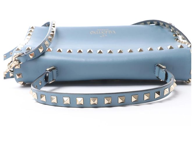 Valentino Garavani Borsa 2Way Rockstud Valentino in blu Beige - vista 6