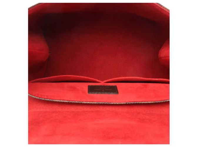 Borsa 2Way Louis Vuitton Bergamo PM Damier Ebene Marrone N41167 Rosso - vista 7