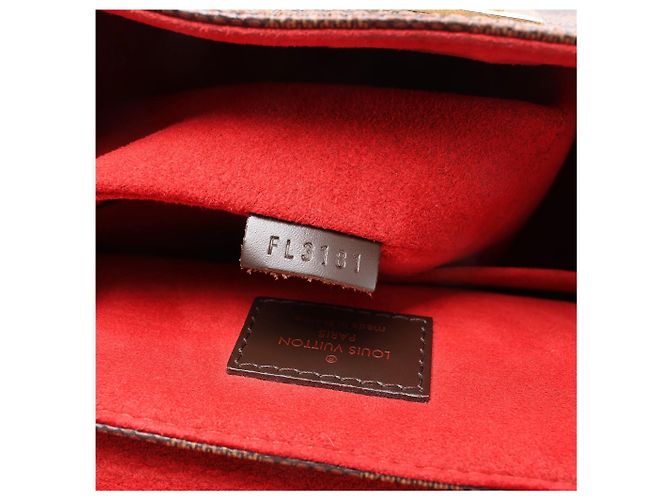 Borsa 2Way Louis Vuitton Bergamo PM Damier Ebene Marrone N41167 Rosso - vista 9