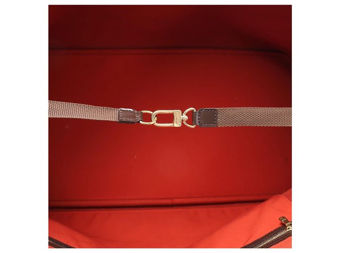 Borsa Louis Vuitton Greenwich GM Damier Ebene N41155 Rosso - vista 14