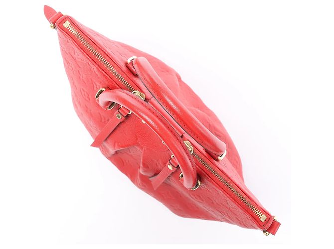 Borsa Louis Vuitton Mazarine PM Monogram Empreinte Rossa M50638 Rosso - vista 12