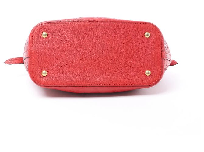 Borsa Louis Vuitton Mazarine PM Monogram Empreinte Rossa M50638 Rosso - vista 13