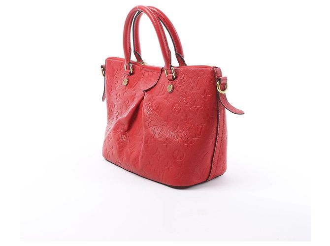 Borsa Louis Vuitton Mazarine PM Monogram Empreinte Rossa M50638 Rosso - vista 4