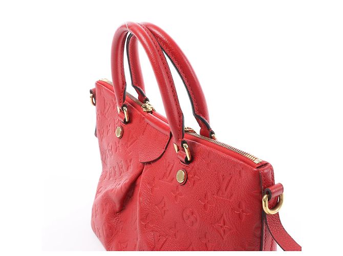 Borsa Louis Vuitton Mazarine PM Monogram Empreinte Rossa M50638 Rosso - vista 5