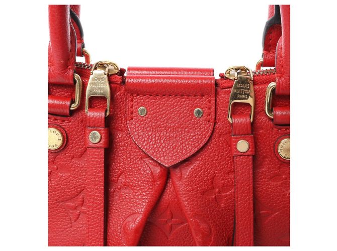 Borsa Louis Vuitton Mazarine PM Monogram Empreinte Rossa M50638 Rosso - vista 6