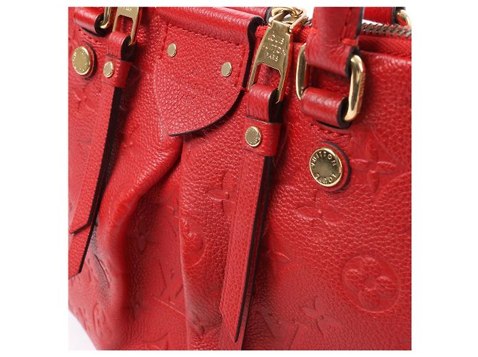 Borsa Louis Vuitton Mazarine PM Monogram Empreinte Rossa M50638 Rosso - vista 7