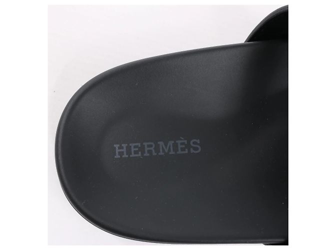 Hermès Sandali Cypre in pelle HERMES, Nero, Taglia 38.5 EU - vista 13