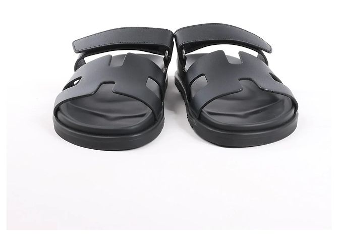 Hermès Sandali Cypre in pelle HERMES, Nero, Taglia 38.5 EU - vista 4