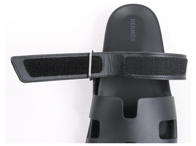 Hermès Sandali Cypre in pelle HERMES, Nero, Taglia 38.5 EU - vista 6