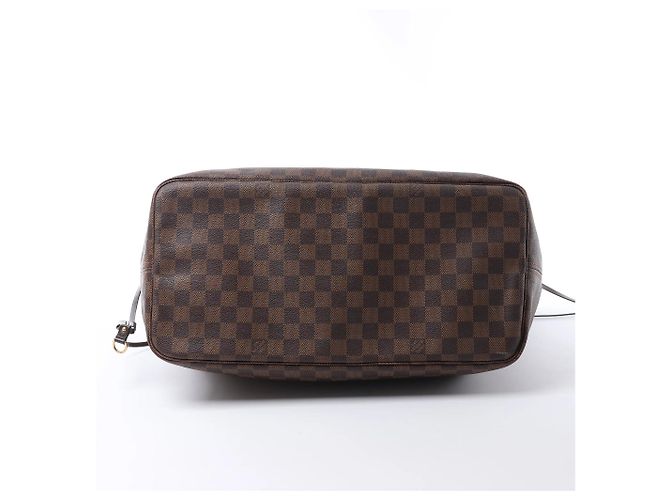 Borsa a tracolla Louis Vuitton Neverfull GM Damier Ebene Marrone N51106 Rosso - vista 7