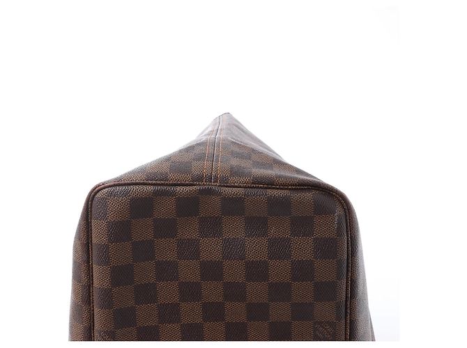 Borsa a tracolla Louis Vuitton Neverfull GM Damier Ebene Marrone N51106 Rosso - vista 8