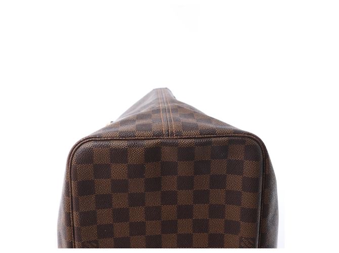 Borsa a tracolla Louis Vuitton Neverfull GM Damier Ebene Marrone N51106 Rosso - vista 9
