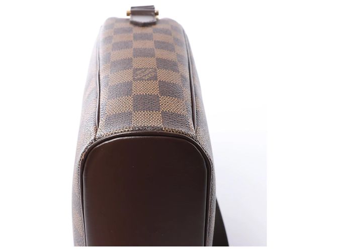 Borsa a tracolla Louis Vuitton Ipanema GM Damier Ebene marrone N51292 Rosso - vista 7