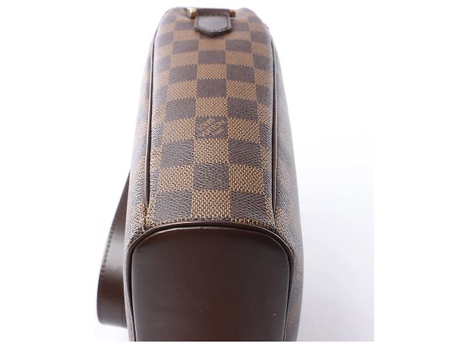 Borsa a tracolla Louis Vuitton Ipanema GM Damier Ebene marrone N51292 Rosso - vista 8