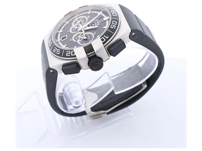 Omega Constellation Double Eagle 121.32.44.52.01.001 8507346 SS x Rubber Orologio con Quadrante Nero - vista 3