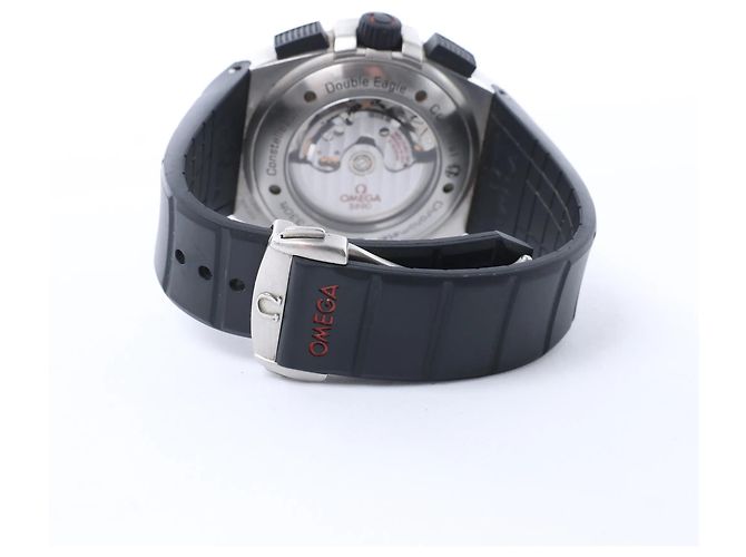 Omega Constellation Double Eagle 121.32.44.52.01.001 8507346 SS x Rubber Orologio con Quadrante Nero - vista 6
