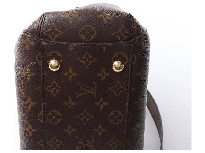 Borsa 2Way Louis Vuitton Montaigne MM in Monogram Canvas marrone M41056 Bordò - vista 11